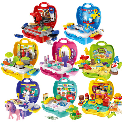 小伶玩具 多功能過家家手提箱，開啟兒童角色扮演新體驗
